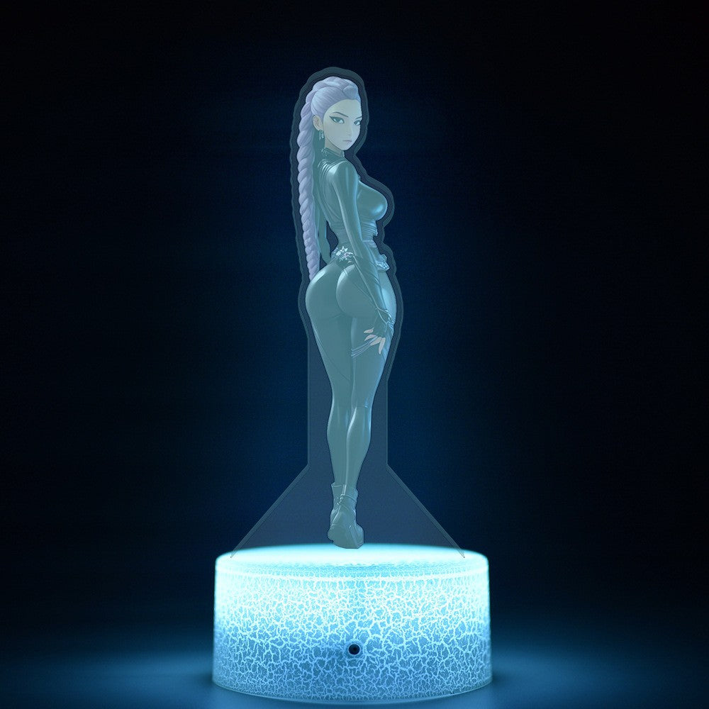 KPop K-POP Demon Hunters Kawaii Zoe Mira Rumi Saja Boys Superstar Monochrome Light Remote Control 16 Color Light Night Light