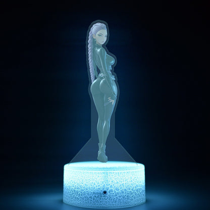 KPop K-POP Demon Hunters Kawaii Zoe Mira Rumi Saja Boys Superstar Monochrome Light Remote Control 16 Color Light Night Light