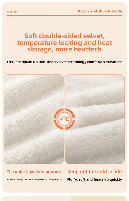 Women's Double-Sided Fleece Jacket Grey Warm Stand-Collar Thick Winter Outerwear Trendy Sweatshirt Style Casual Loose Fit