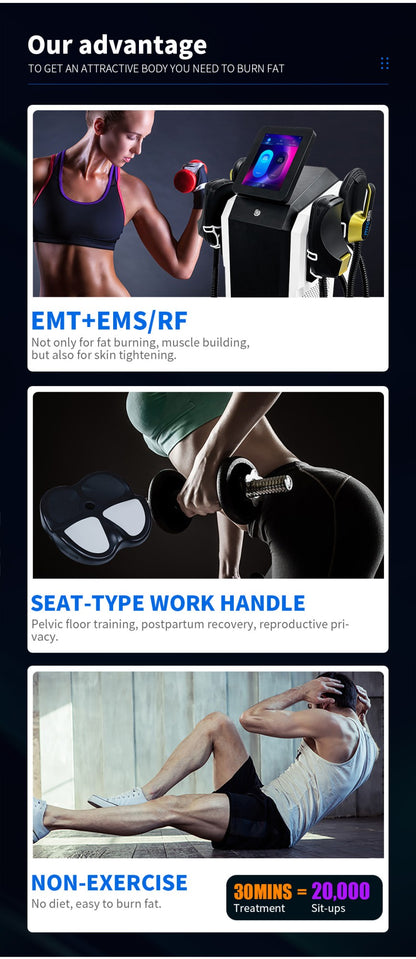 MYOSILM  6500w NEO Body Slimming Nova Fat Burning Muscle MYOSILM Body Sculpting Electromagnetic Stimulate Therapy Machine