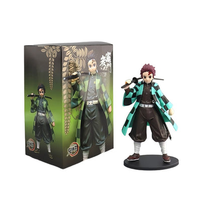 Anime Demon Slayer Kimetsu no Yaiba Figure Kamado Tanjirou Action Figure Agatsuma Zenitsu Nezuko Warrior PVC Model Toys