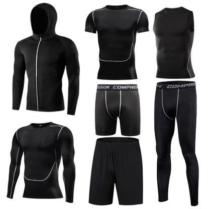 Men's Running Compression Tshirts Quick Dry Soccer Jersey Fitness Tight Sportswear Gym Sport Short Sleeve Shirt Breathable