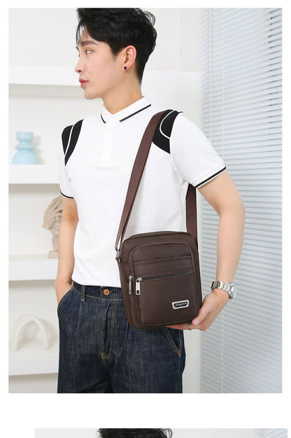 Waist Men's Crossbody Messenger Bags Male Canvas Shoulder Bags Men Handbag Chest Shoulder Belt Bag Casual Large Boy Satchel Grey