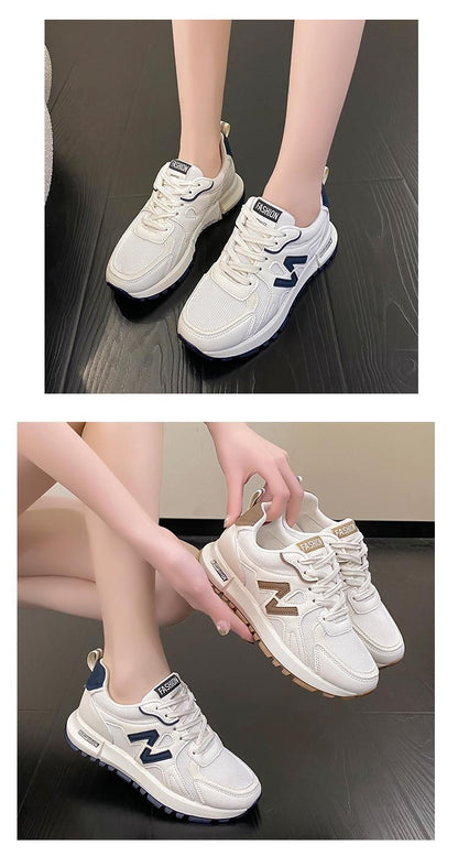 Sports Shoes for Women 2025 Spring New Super Hot Versatile Anti slip Casual Women's Shoes Soft Sole Running Little White Shoes