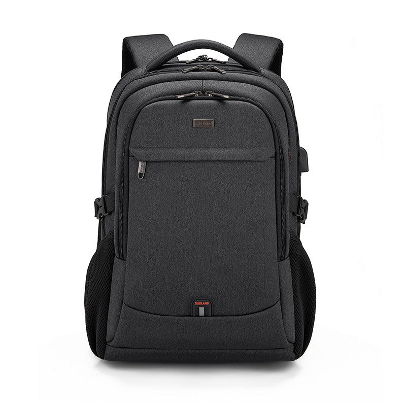 Men's 17.3 Inch Laptop Backpack for Travel College Backpack Waterproof Notebook Business Shoulder Bag With USB Charging Port