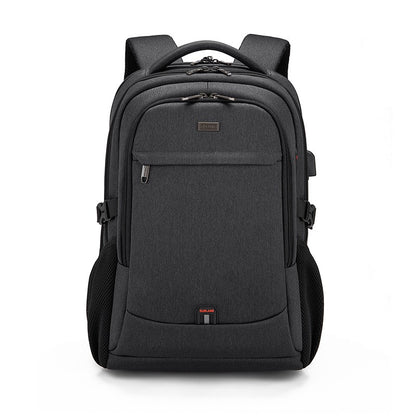 Men's 17.3 Inch Laptop Backpack for Travel College Backpack Waterproof Notebook Business Shoulder Bag With USB Charging Port