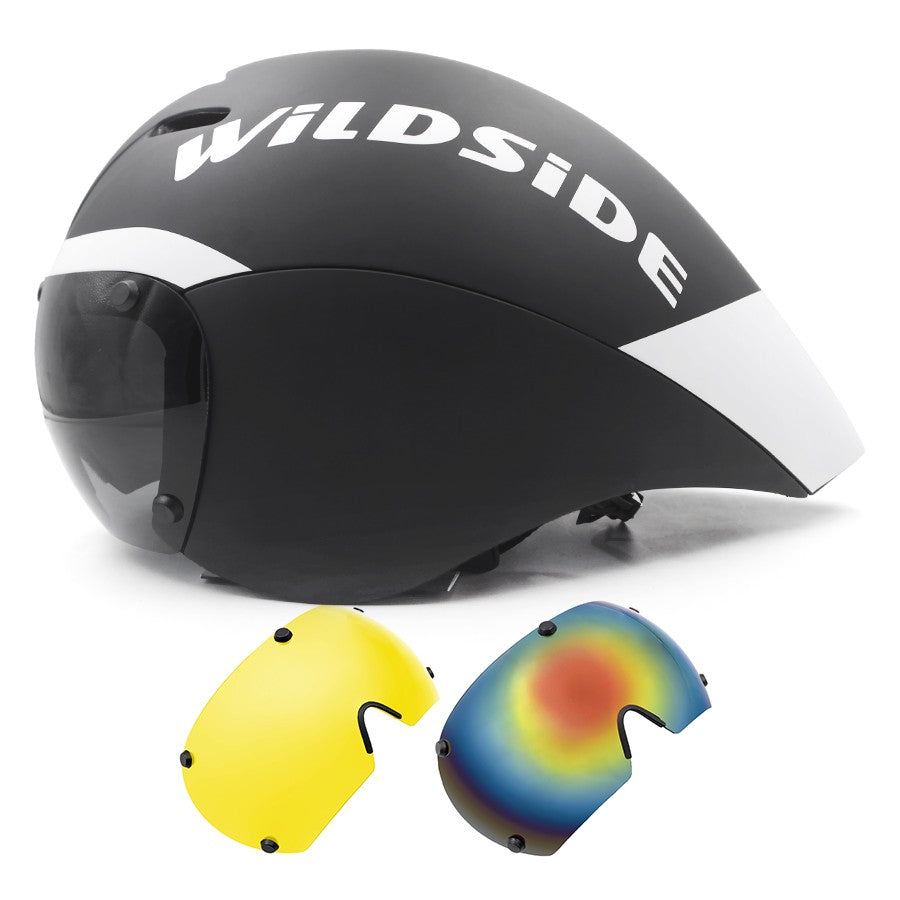 TT Óculos de Lente de Capacete de Ciclismo Capacete de Bicicleta de Estrada Aero Triathlon Tri Capacete de Ciclismo de Corrida de Contrarrelógio Masculino Acessórios de Casco Ciclismo