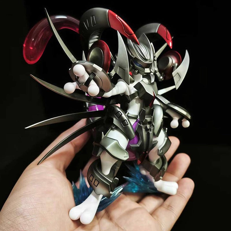 Em estoque: Pokémon Armored Mewtwo Figure Bkm Anime Manga Merchandise Static Statue Model Brinquedo Moderno Chassi Ornamento Colecionáveis Presentes