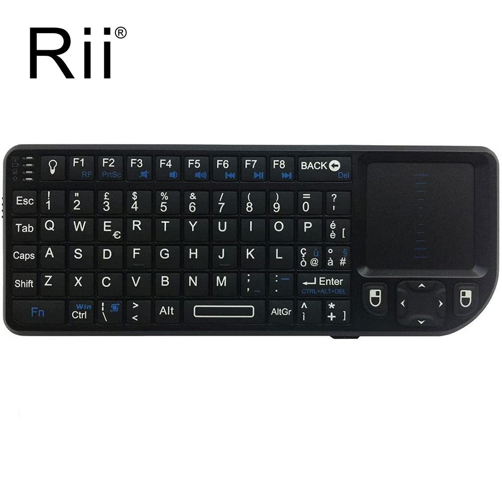 Original Rii X1 2.4GHz Mini Wireless Keyboard English/RU/ES/FR Keyboards with TouchPad for Android TV Box/PC/Laptop