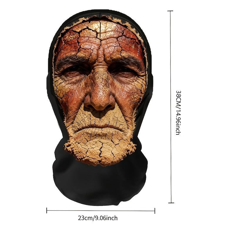 Red Soil Skull Mesh Mask — Stretchy, Breathable, and Suitable Stay Mysterious While Breathing Easy. Perfect for Halloween