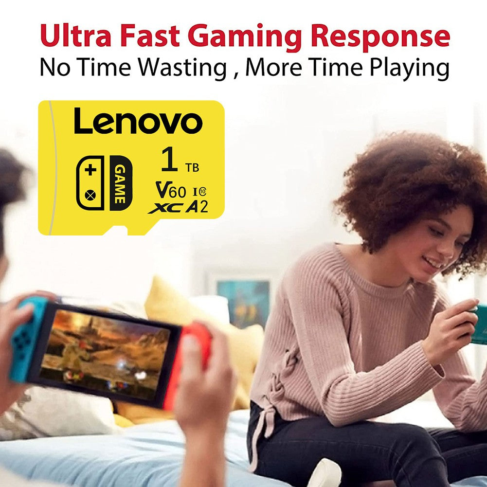 Cartão de Memória de Alta Velocidade Lenovo 2TB 1TB 512GB 256GB Classe 10 4K Micro Cartão TF SD 1TB Cartão de Memória SD para Nintendo Switch Telefone/PS4