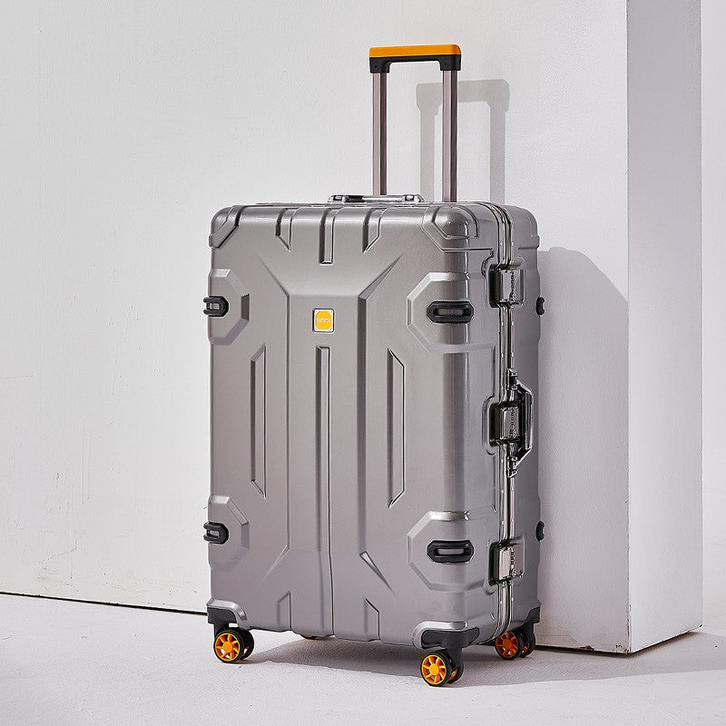Large Capacity Aluminum Frame Luggage Suitcase with Wheels Travel Bag Durable And Wear-Resistant 20-28 Inch Rolling Suitcase