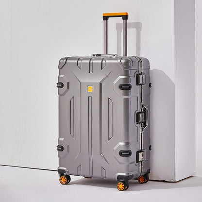 Large Capacity Aluminum Frame Luggage Suitcase with Wheels Travel Bag Durable And Wear-Resistant 20-28 Inch Rolling Suitcase