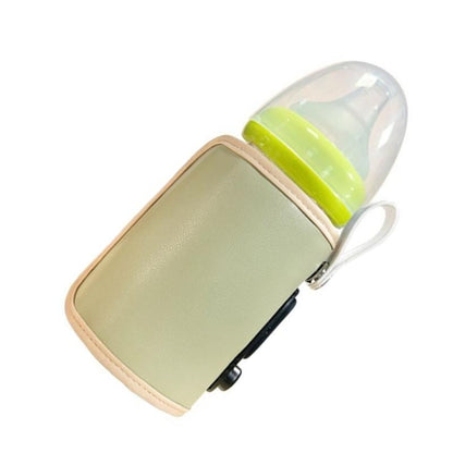 J15U Portable Baby Milk Heat Keeper Baby Bottle Warmer Bag 6 Gears Adjustable Travel Bottle Warmer Cover USB Bottle Warmer