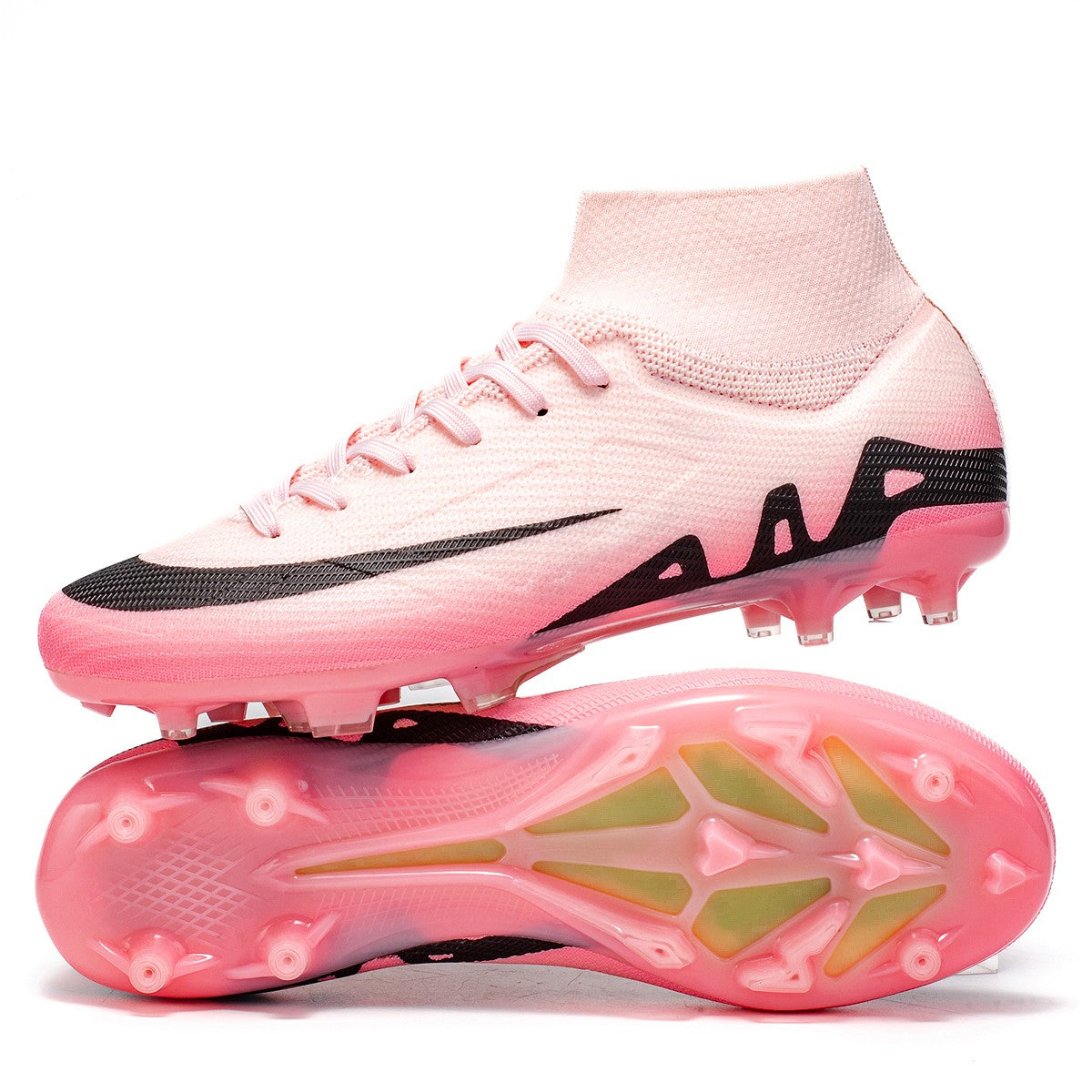 New Men High-top Football Boots Grass Cleats Non-Slip Soccer Shoes Futsal Sneakers High-quality Match Indoor Hot-selling Outdoor