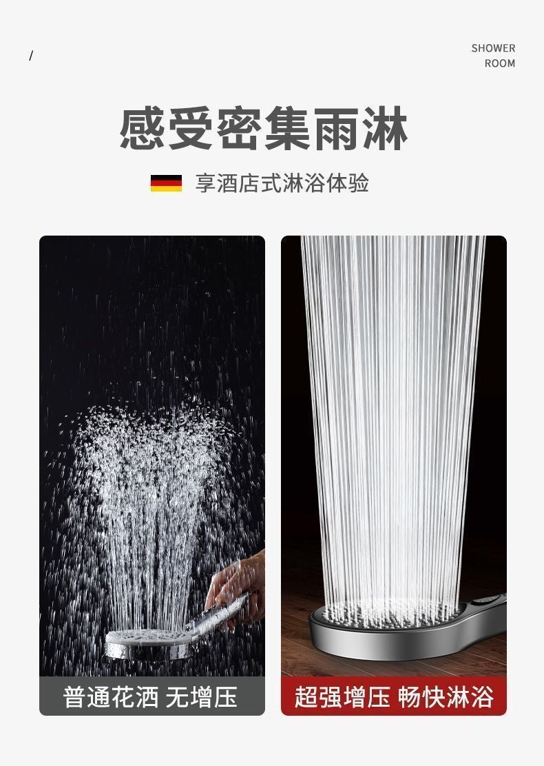 135mm Large Flow High Pressure Shower Head 3 Modes Adjustable Spray Nozzles Water Saving Showerhead Faucet Bathroom Accessories