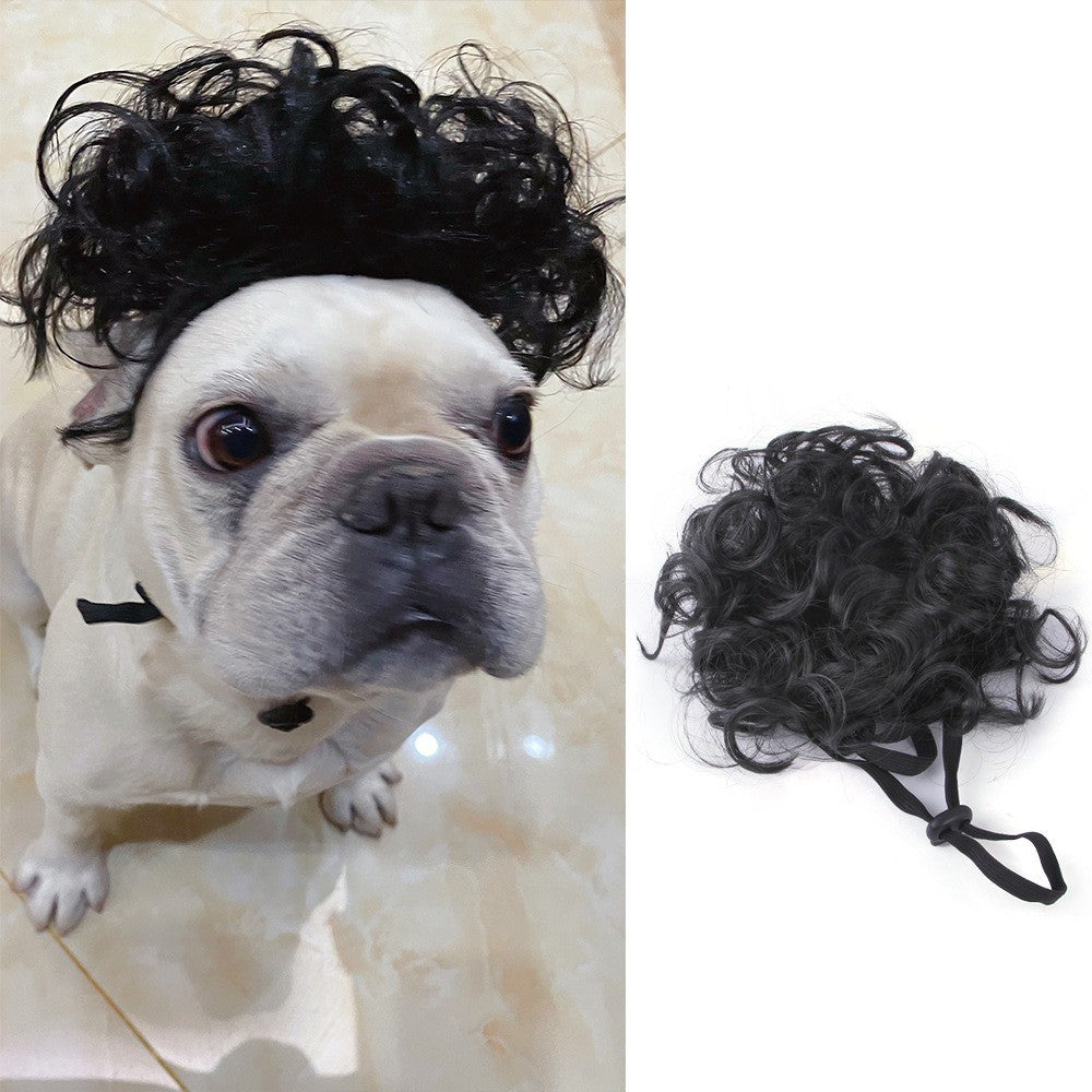 Perucas para Pets Cabeças Explosivas Acessórios de Cabelo de Palhaço para Cães e Gatos Fantasias de Halloween Natal Acessórios Divertidos para Cabelo de Pets