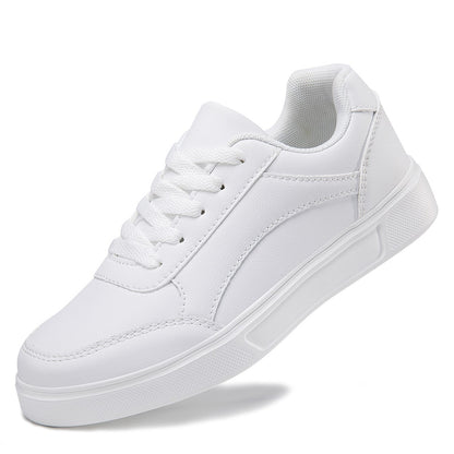 Baasploa Tênis Casual Feminino de Couro com Plataforma para Mulheres Clássicos Confortáveis Sapatos de Skate Antiderrapantes