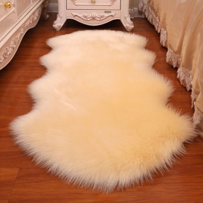 Imitation Wool Home Decor Long Hair Carpet Fluffy Shaggy Non Slip Soft Rugs Faux Fur Bedroom Mats Sheepskin Rug