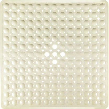 1pc 21x21inch Square Non-Slip Shower Mat – Anti-Slip Shower Mats– Secure Grip for Shower Stall Floors - Bathroom Mat Clear