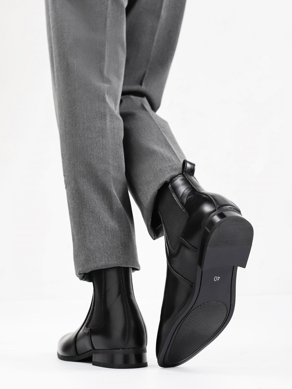 40~46 Botas Chelsea Masculinas 2024 Marca Confortável Moda Couro Botas Masculinas #KD431