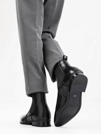 40~46 Botas Chelsea Masculinas 2024 Marca Confortável Moda Couro Botas Masculinas #KD431