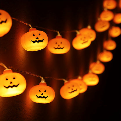 3M/4.5M Halloween Pumpkin Lantern String LED Halloween atmosphere Festival Party Garden Decoration