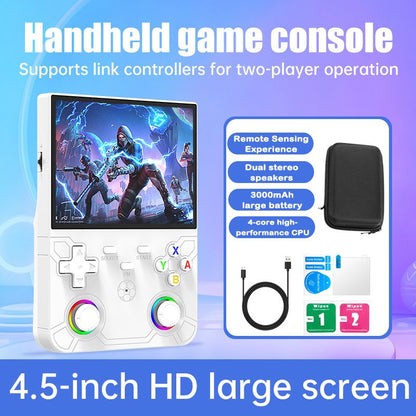 R36 Ultra X Retro Handheld Game Player WiFi Open Source Linux System 4.5" IPS Screen Hall Effect Emulator Wireless Gamepad Gift