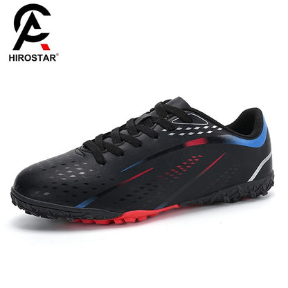 Men Indoor Football Field Boots Fast Non-Slip Football Shoes Training TF Soccer Shoes Society Cleats Sneaker Professional Unisex