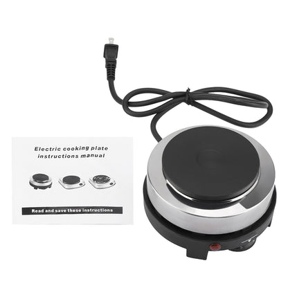 Mini Fogão Elétrico Portátil 500W Chapa Quente Aquecedor Doméstico Multifuncional (Plug EUA 110V)