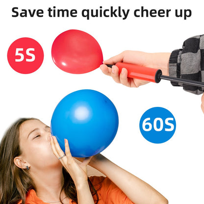 Hand Push Balloon Pump Plastic Balloon Inflater Air Pump Balloon Accessories Birthday Party Wedding Supplies Randomly Color
