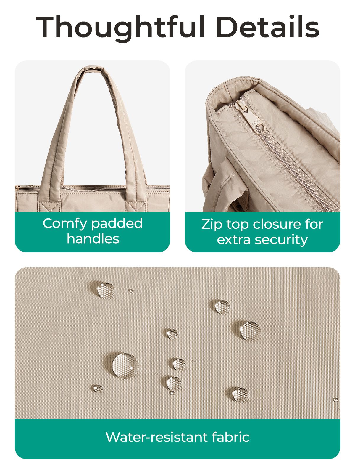 BAGSMART Women's Tote Bag Simple Travel Bag Casual Commuting Messenger Handbag Student College Shoulder Bag