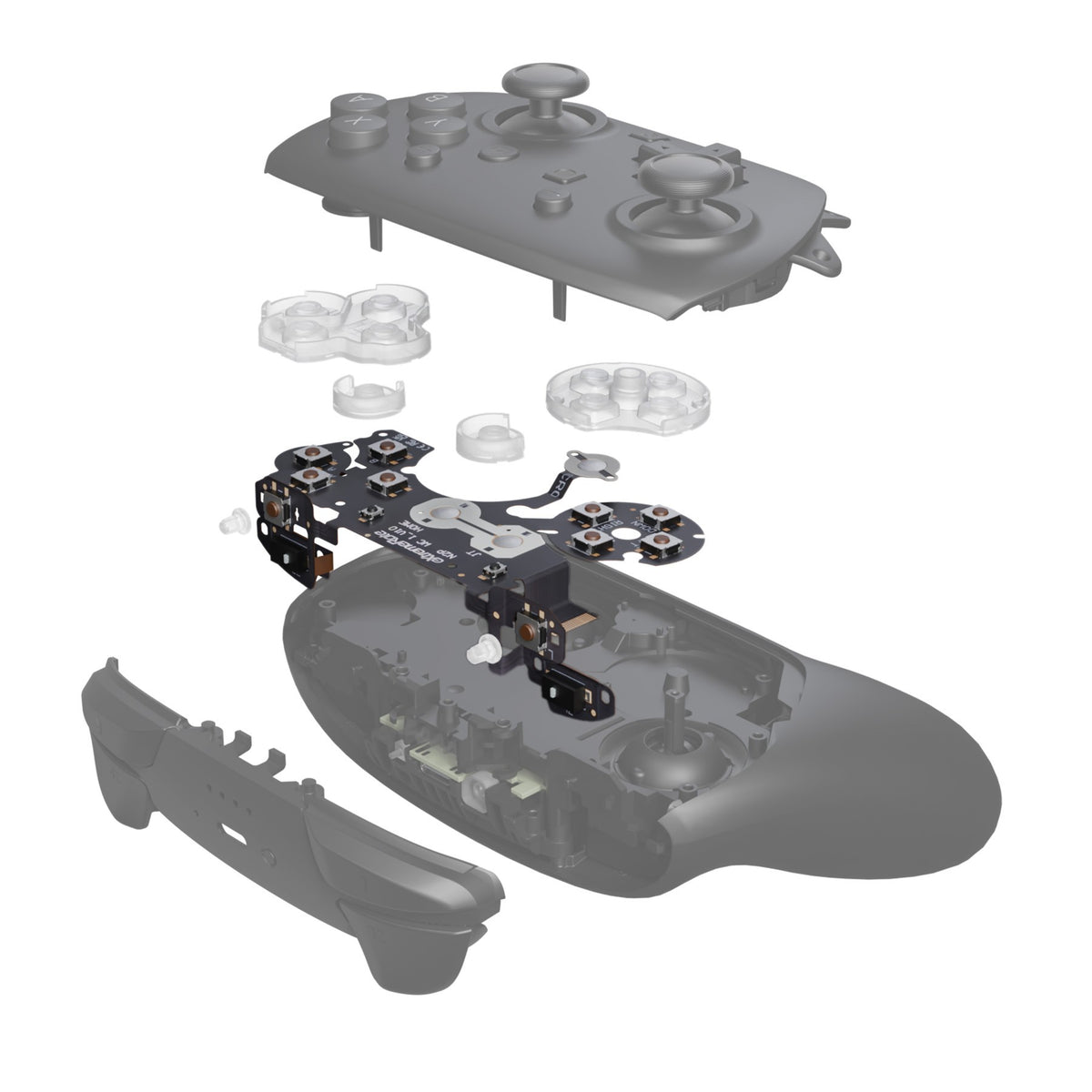 Extreme Rate Switch 2 Pro Controller Whole Clicky Kit Faster Trigger Smooth Face Buttons Response Upgrade Kit for Switch2 Pro