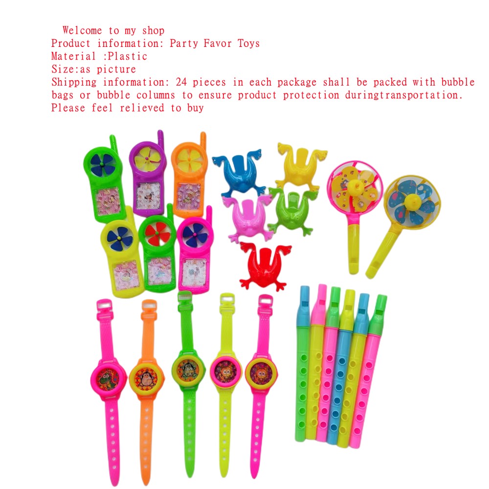 24Pcs Children's Birthday Parties Popular Pinata Stuffed Baby Shower Toys Whistle Maze Toys Gift Game Goodie Bag Carnival Prize