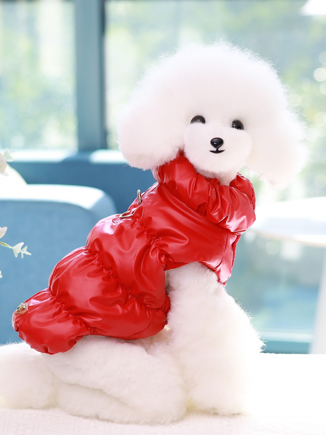 Jaqueta para Cães para Outono/Inverno, Casaco para Pets, Agasalho Quente e Grosso de 3 Camadas, Adequado para Cães Pequenos a Médios como Poodle, Teddy, York