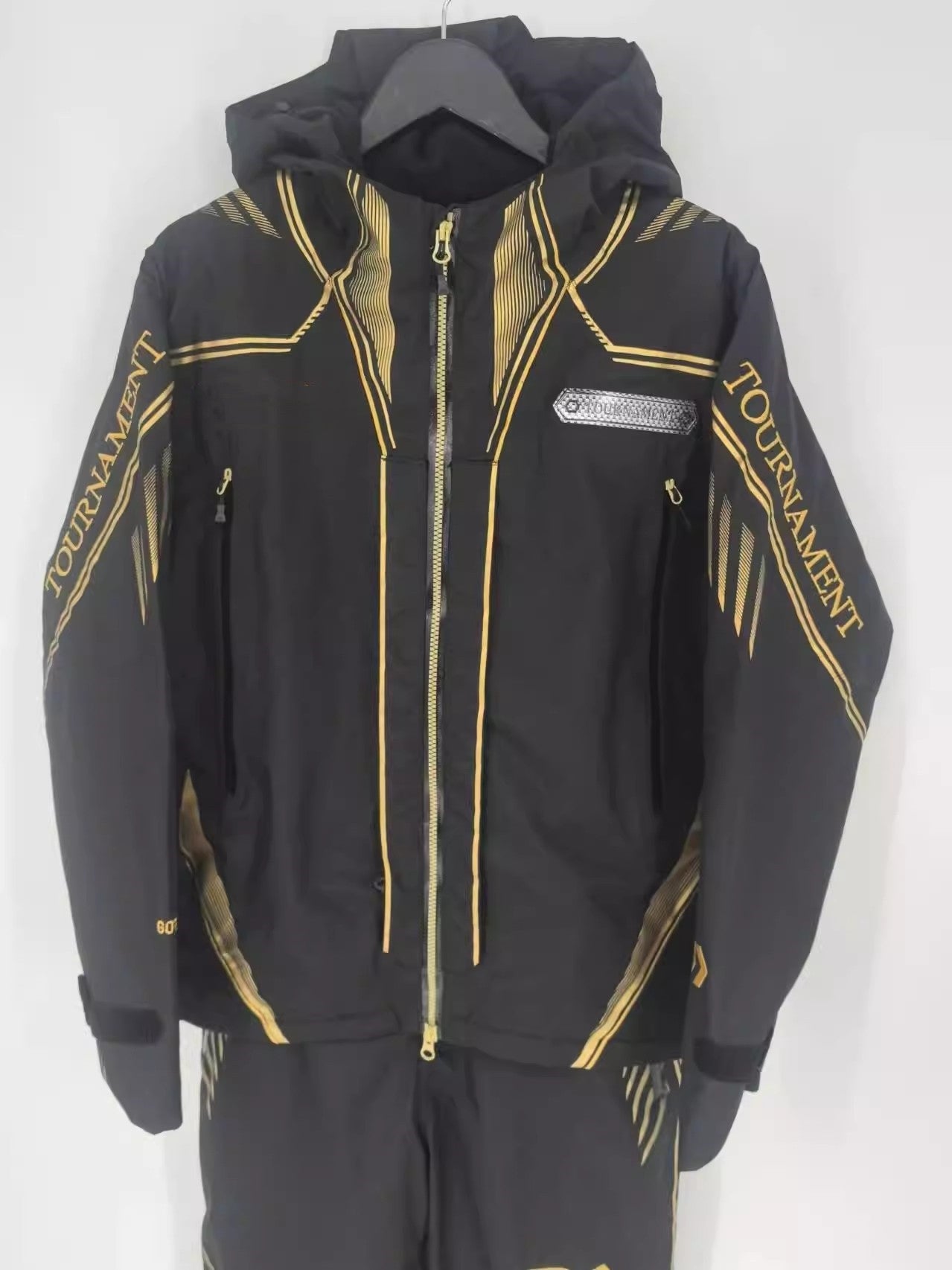 Jaqueta e calça de pesca DW à prova d'água, trajes de lã quente GOTX com logotipo, DR-1008T, conjunto de roupas de inverno, novo, 2 peças