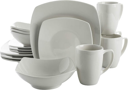 Zen Buffetware 39 Piece Dinnerware Set , White