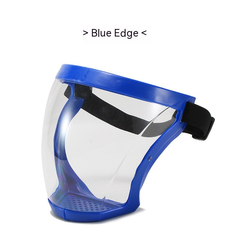 Protetor Facial Transparente Escudo Facial Super Protetor para Trabalho Roçagem Antipoeira Antiembaçante Máscara Facial Completa para Cozinha à Prova de Óleo