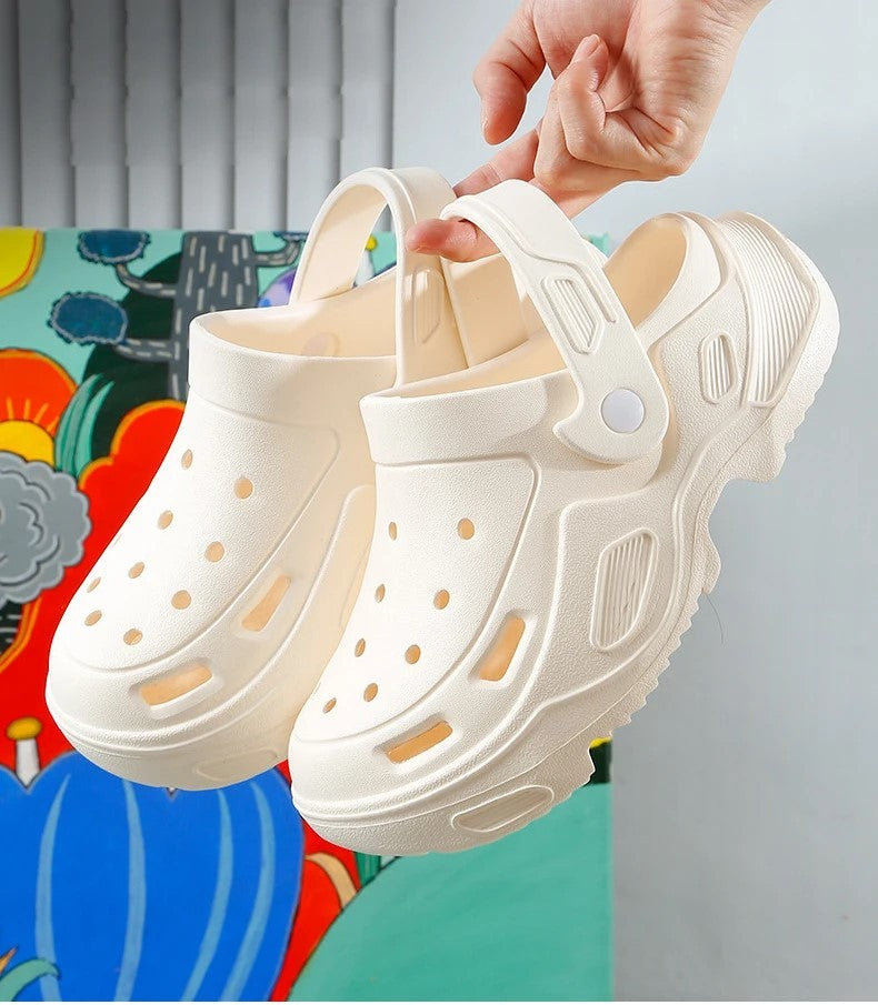 Summer Thick Sole Sandals For Women Comfortable Soft Heightening Shoes Couple Outdoor Non-slip Slippers Men‘s Clogs