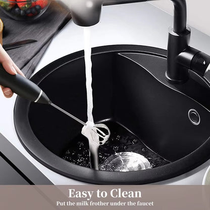 Handheld milk frother, egg beater, electric coffee machine, 3-speed rechargeable jam cake cream machine, kitchen blender