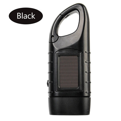 Solar Led Flashlights Portable Hand Cranked Dynamo Torch for Outdoor Riding Camping Power Hiking Long-range Emergency Lantern