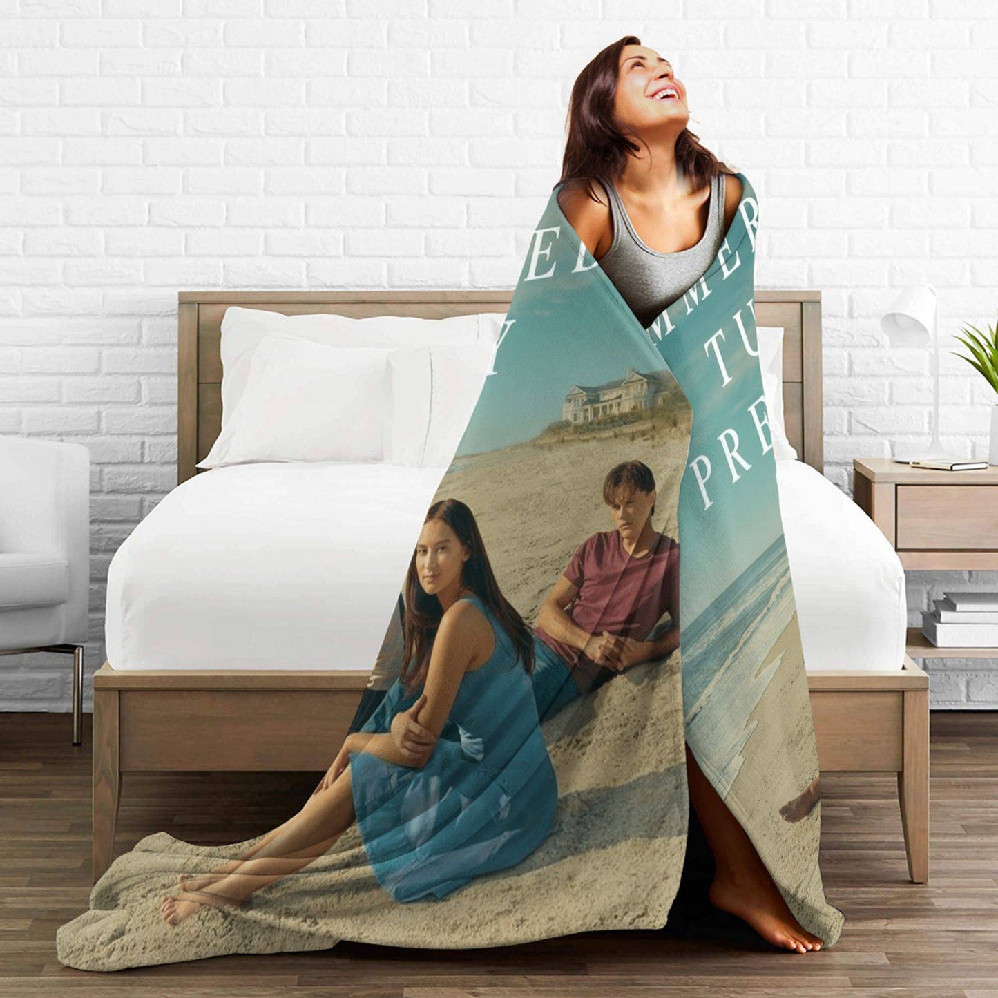 O Verão que Virei Confortável Cobertor Super Macio Manta de Inverno Decoração Infantil de Casa Colcha Divertida