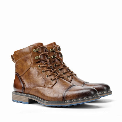 Botas masculinas retrô 2023, tamanhos 39-45, estilo confortável, de couro, para a primavera