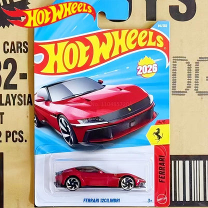 2026 D Novo Genuíno Hot Wheels Carro de Liga F1 McLaren Ferrari Optimus Prime Bugatti Brinquedo Modelo de Carro Enfeite Presentes de Aniversário para Meninos