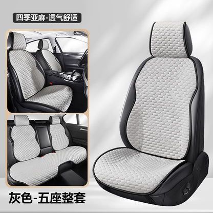 Universal Car Seat Cover Four Season Auto Flax Breathable Seat Covers for Car Seats Cover Protection Cars Accessories