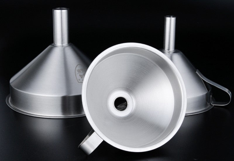 Stainless Steel Funnel Kitchen Oil Liquid Funnel Metal Funnel with Detachable Filter Wide Mouth Funnel for Canning Kitchen Tools