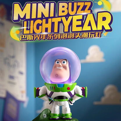Novos Brinquedos de Luz Noturna Buzz Lightyear Disney Cabeça de Bolha Presente Infantil Anime Bonecos de Ação Buzz Lightyear Enfeites de Luz Noturna Toy Story