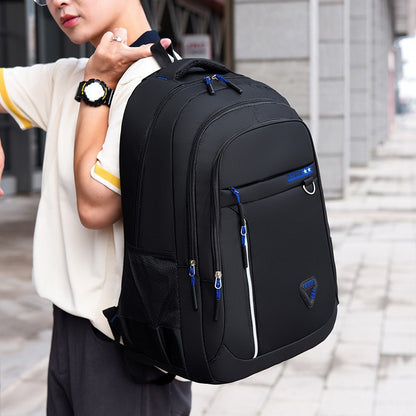 Mochila masculina - grande capacidade, alças ajustáveis, múltiplos compartimentos, adequada para escola, viagens e trabalho, casual