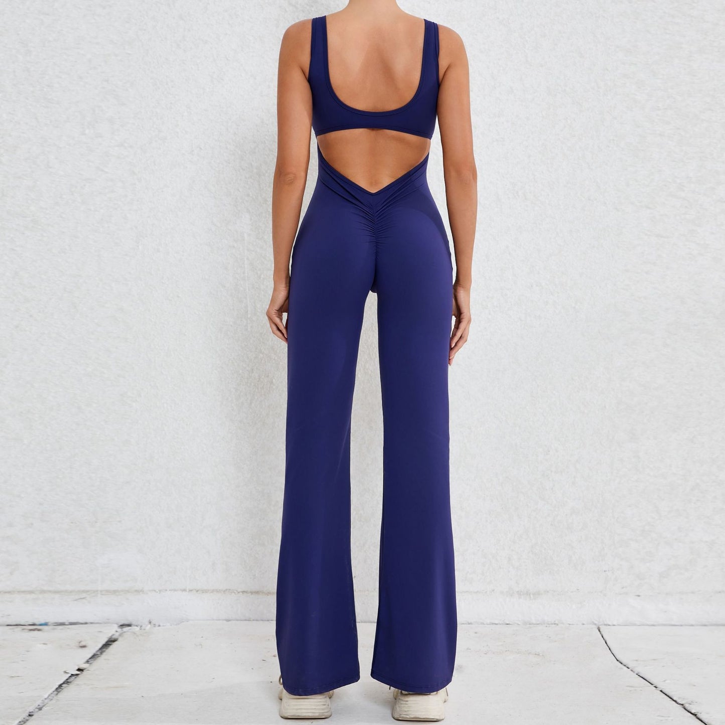 Sexy Back V Yoga Jumpsuit Women Women Sports Jumpsuit Fitness Rompers Training Yoga Suit Sportswear Stretch Workout Bodysuits