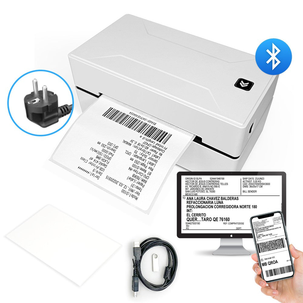 Portable Thermal Label Printer D100 Bluetooth Inkless Printer Compatible With iPhone Android Mac Window For Office School